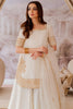 Off-White Soft Silk Sharara Suit With Pearl Work For Festival