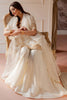 Off-White Soft Silk Sharara Suit With Pearl Work For Festival
