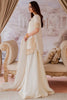 Off-White Soft Silk Sharara Suit With Pearl Work For Festival