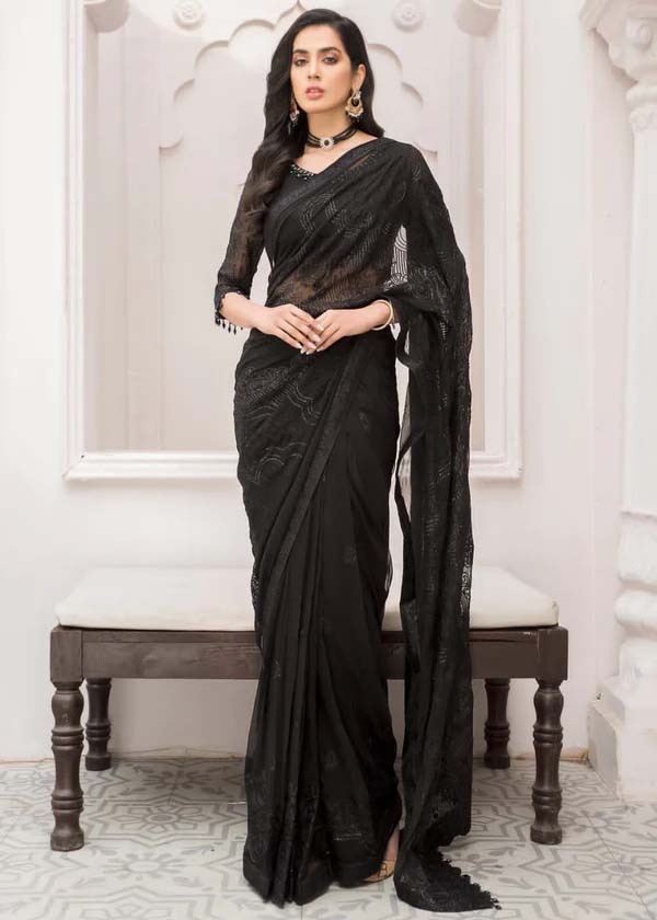 10 Stunning Black Saree Designs for a Timeless and Elegant Look | Zeel  Clothing